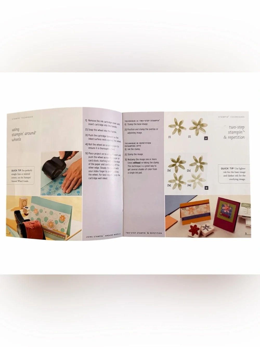 Lot of 7 Stampin' Techniques idea books from 1990-2007